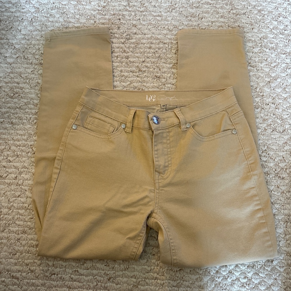 DG2 Diane Gilman women's tan pants